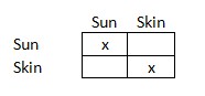 Take Inventory - The Game 2x2 grid for the elements: sun, skin
