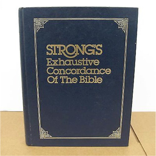 Strong's Concordance of the Bible. A study tool to help you locate English words and their original Hebrew and Greek.