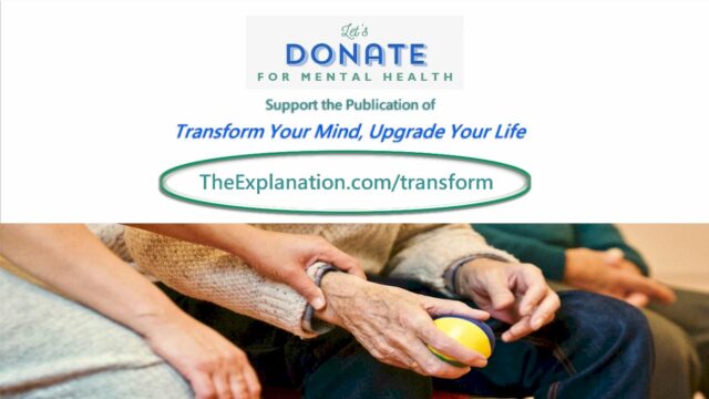 Donate for mental health, support the publication of Transform Your Mind, Upgrade Your Life
