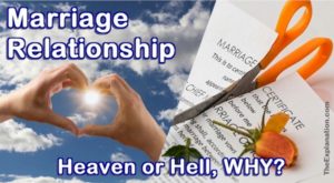 Marriage relationship. Two people together, it can be heaven or hell. Here's why.