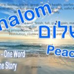 Shalom. One Biblical Hebrew word. Multiple translations tel one story.