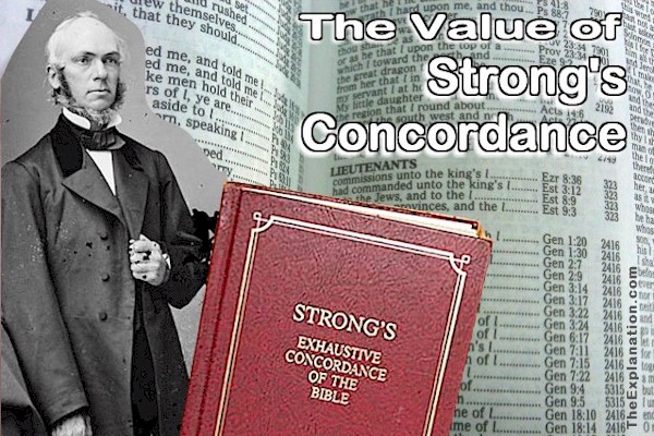 The value of Strong's Concordance for showing the contradictory meaning of Biblical Hebrew words.