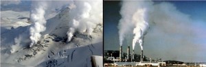 Climate change: Volcanic CO2 Emissiosn versus Fossil Fuel Emmissions
