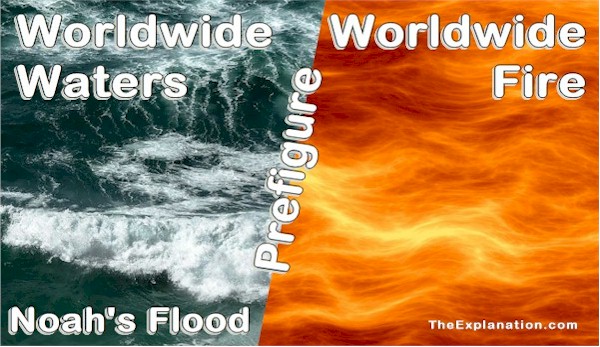 Noah's flood waters prefigure future events that will cover Earth.